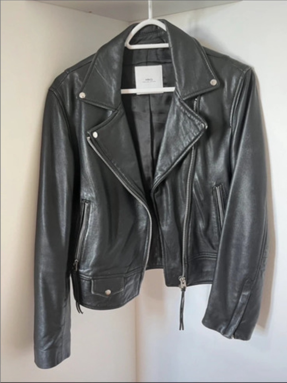 MNG Genuine Leather Moto Jacket
